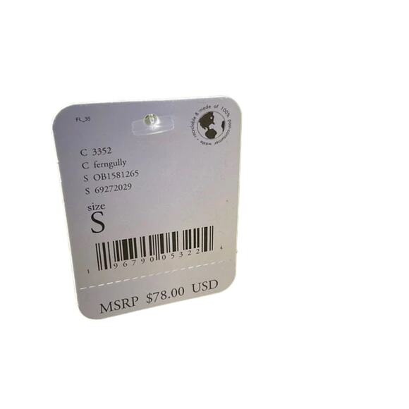 Free People Santa Clara Thermal Top Fern Gully Ribbed Dolman Small MSRP $140 - Picture 5 of 6